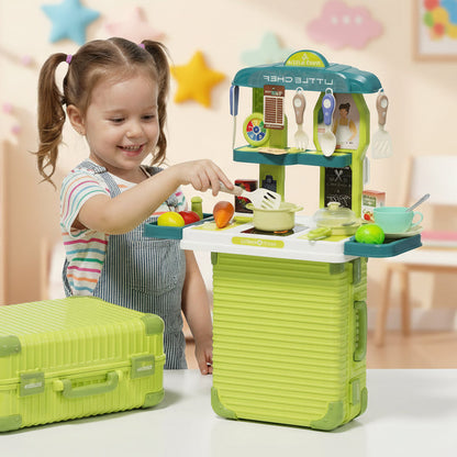 Green Large Kitchen Play Set for Kids