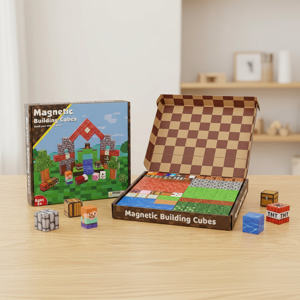 Minecraft Magnetic Building Blocks Cubes 100pc