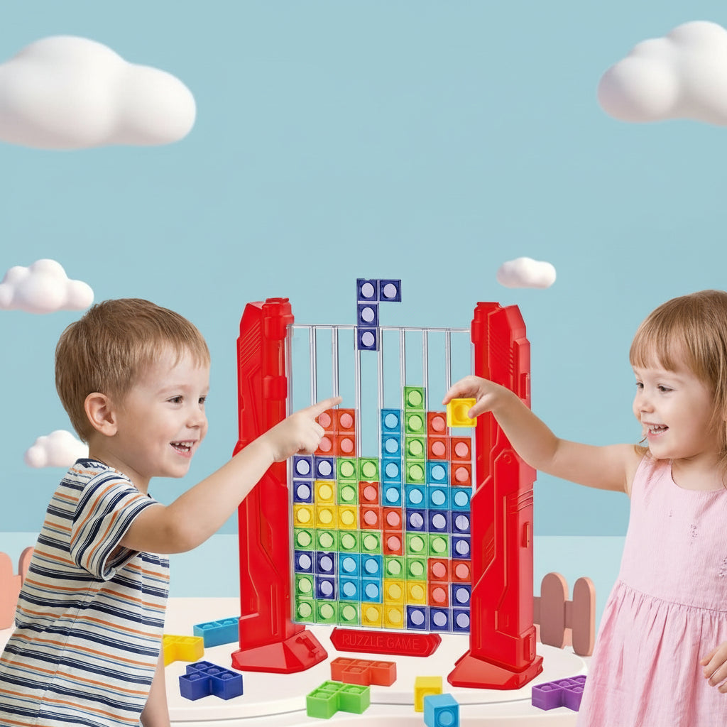 Children's Stacking Puzzle Building Blocks Tower For Kids