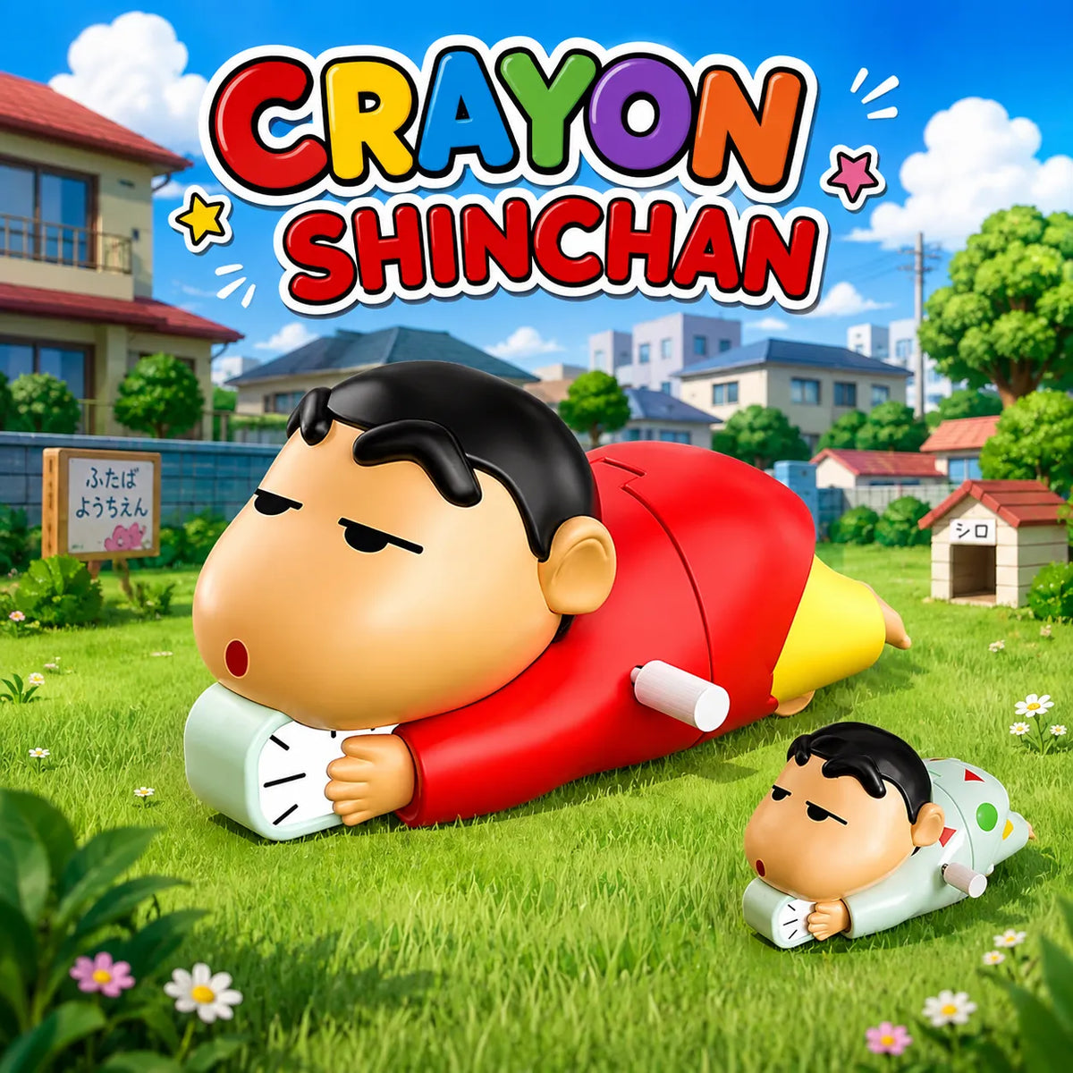 Anime Cartoon Crayon Shin chan Crawling Toy for Babies