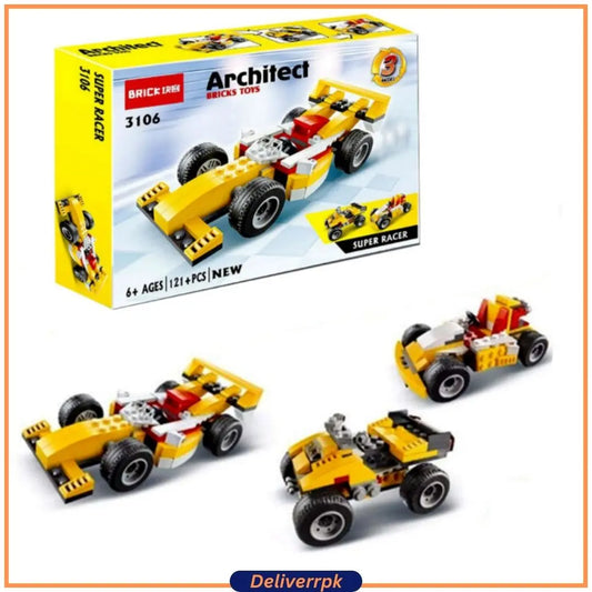 Architect Bricks Car Toys - Deliverrpk