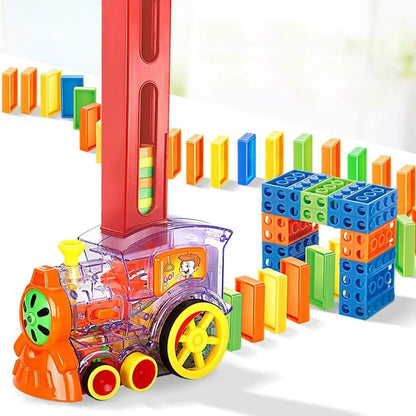 Automatic Domino Brick Laying Toy Train - Toynix
