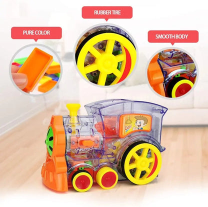 Automatic Domino Brick Laying Toy Train - Toynix
