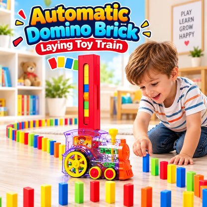 Automatic Domino Brick Laying Toy Train -deliverrpk