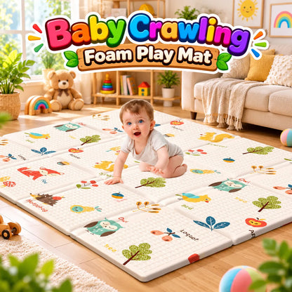 Large Baby Crawling Foam Mat Reversible 