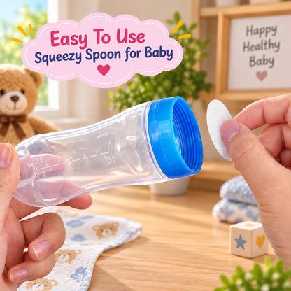Baby Spoon Feeder 90ml Silicone Feeding Bottle for Baby Feeding