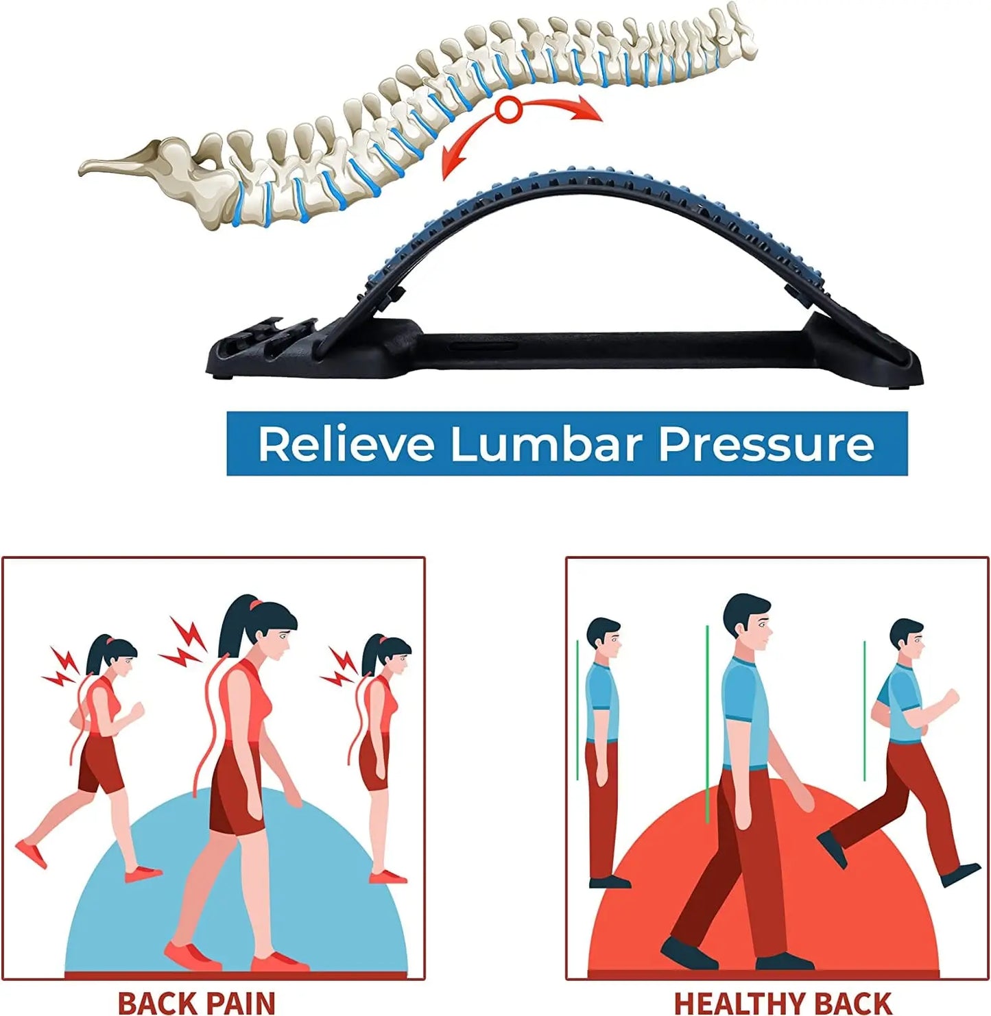 Back Stretcher for Pain Relief - Deliverrpk