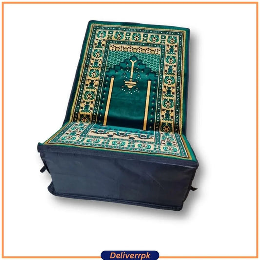 Backrest Foldable Prayer Mat - Deliverrpk