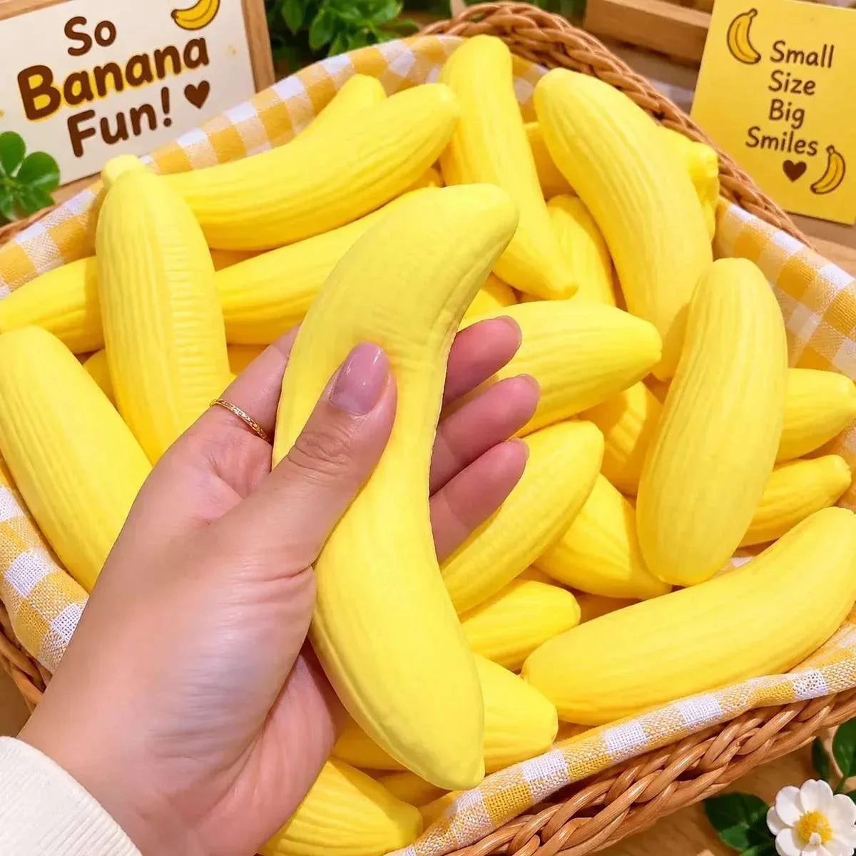 Banana Squishy Stress Relief Toy for Kids & Adults