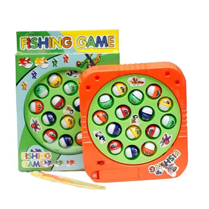 Battery - Operated Rotating Fishing Game Toy for Kids & Toddlers – 15 Fish - Toynix