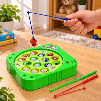 Battery Operated Rotating Fishing Game Toy for Kids & Toddlers 