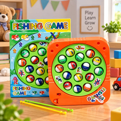 Battery Operated Rotating Fishing Game Toy for Kids & Toddlers 