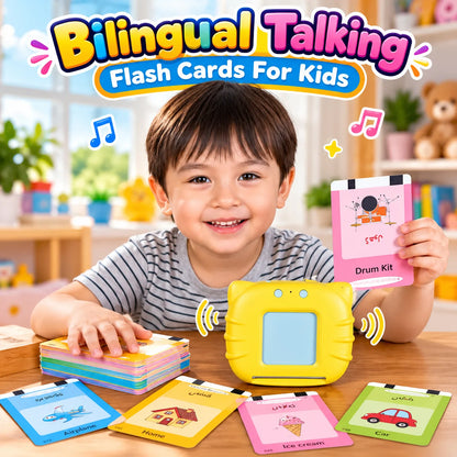 Educational Learning Bilingual Talking Flash Cards For Kids