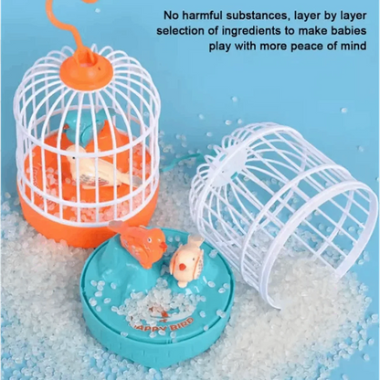 Bird Cage Toy with Light & Sound for Kids