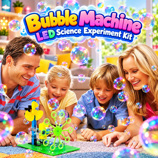 Bubble Machine LED Science Experiment Kit for Kids