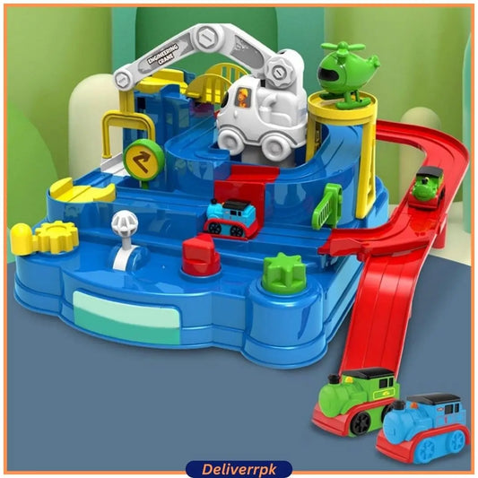 Car Rescue Adventure Toy,Car Tracks For Kids - Deliverrpk