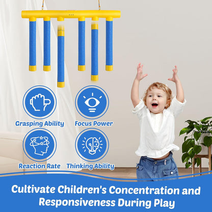 Catching Sticks Reaction Game for Kids Interactive Hanging Challenge Toy