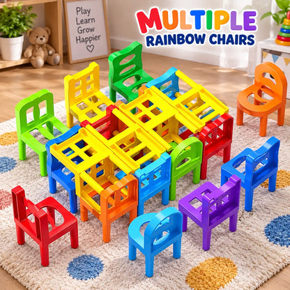 Chairs Balance Puzzle Battle Building Blocks Game - deliverrpk