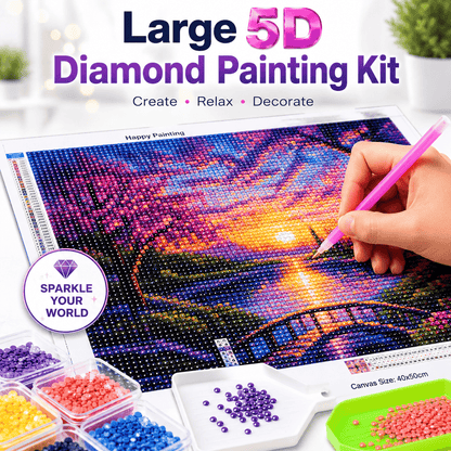 Small 5D Diamond Painting Kit For Home Decoration (Random Designs)