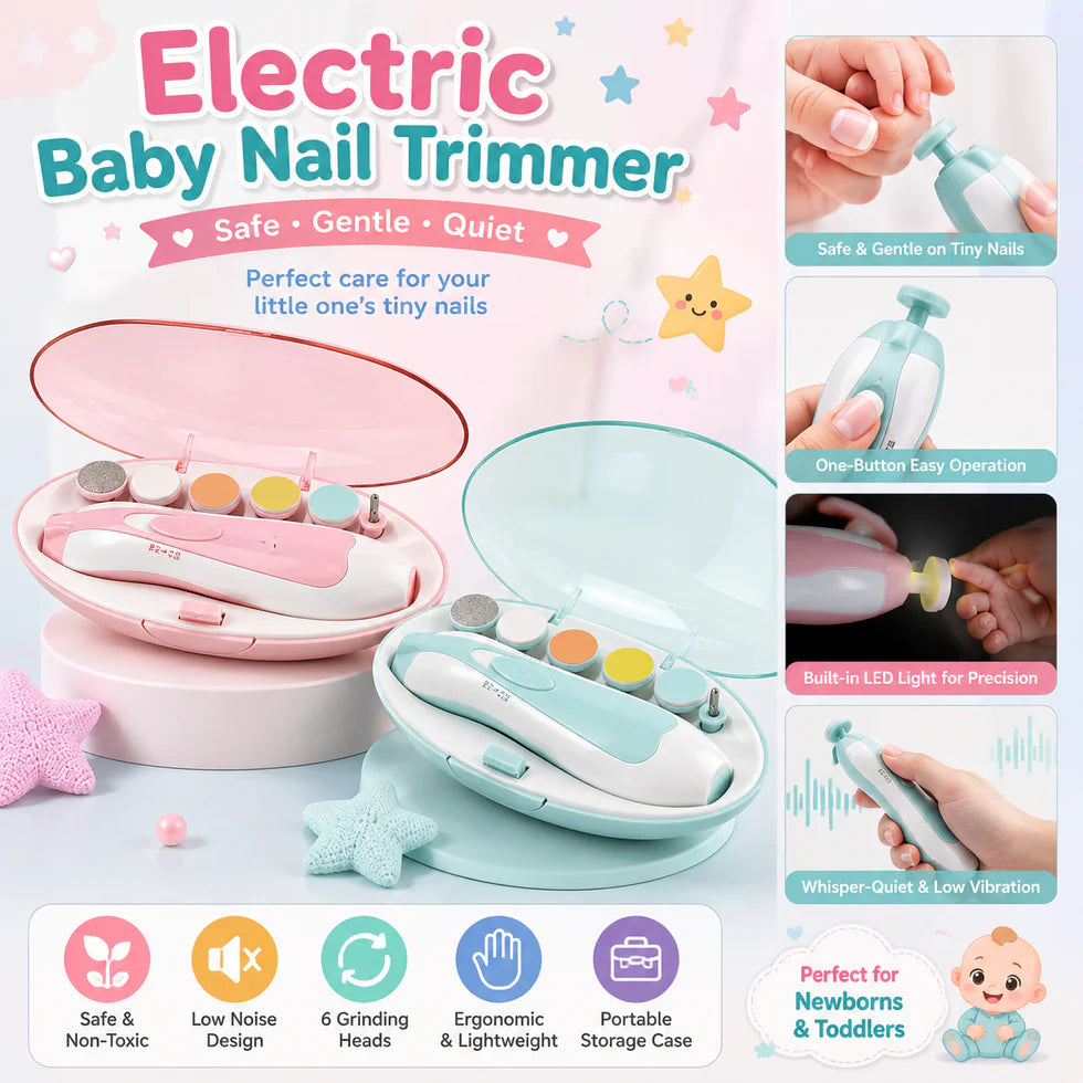 6 in 1  Electric Baby Nail Trimmer Kit