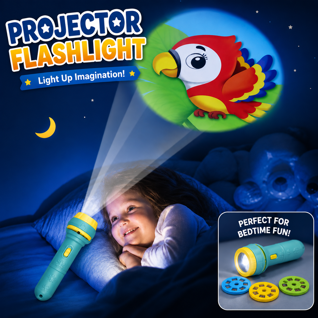 Projector Flashlight for Kids