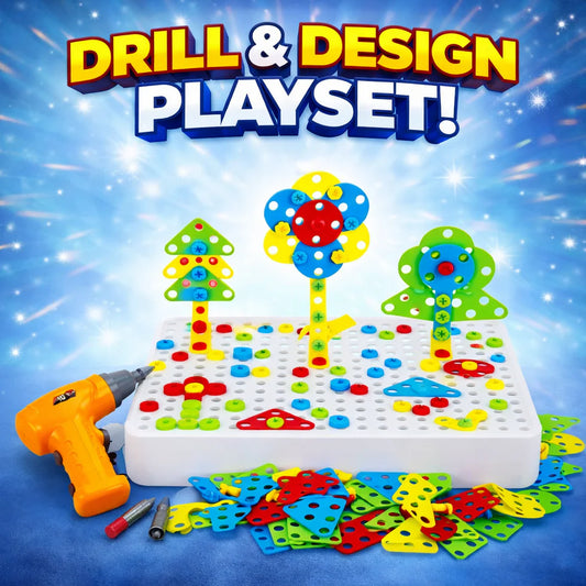 Creative Drilling Toy With Screwdriver Tool Playset (144 pcs)