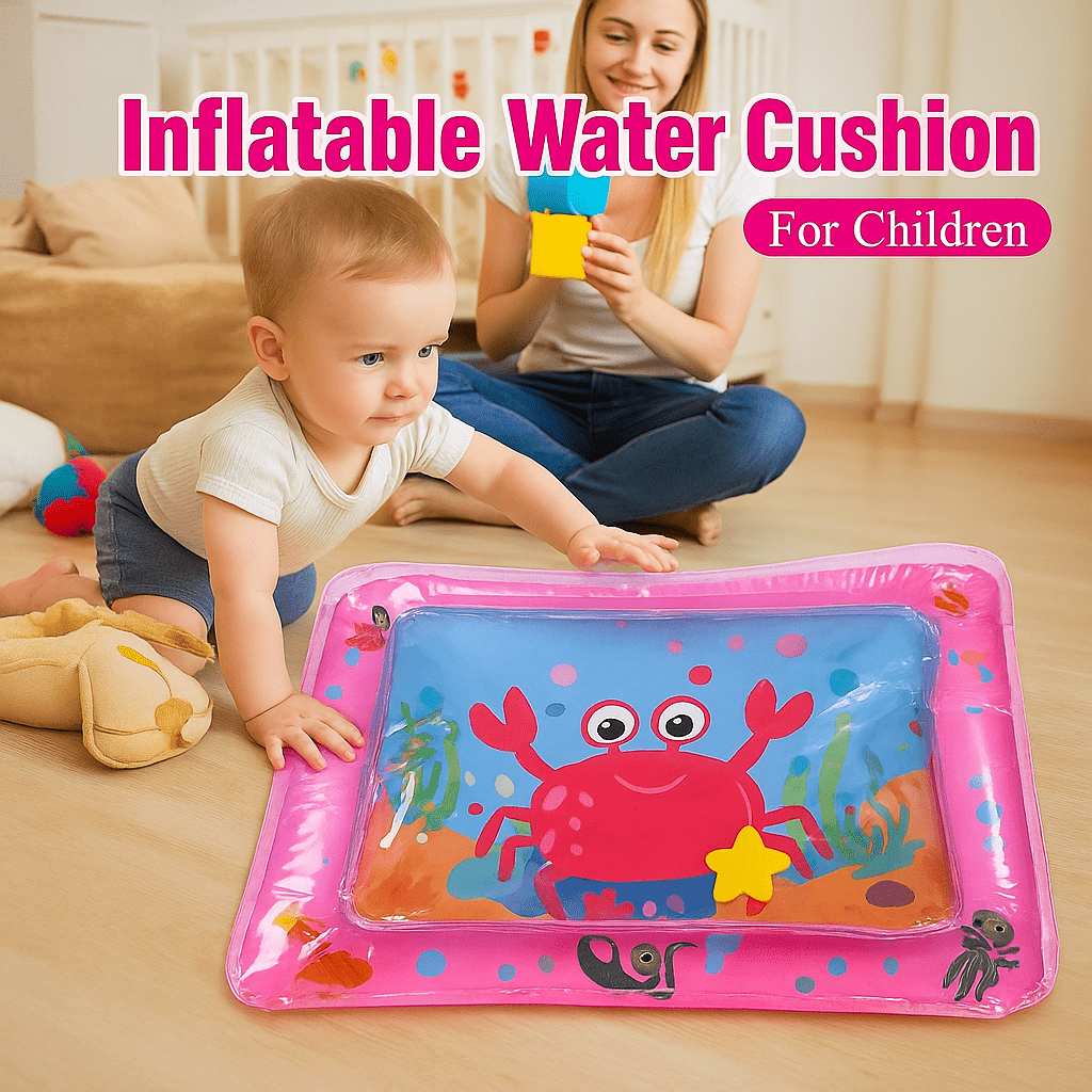 Premium Baby Inflatable Water Tummy Time Mat (Pink) - Toynix