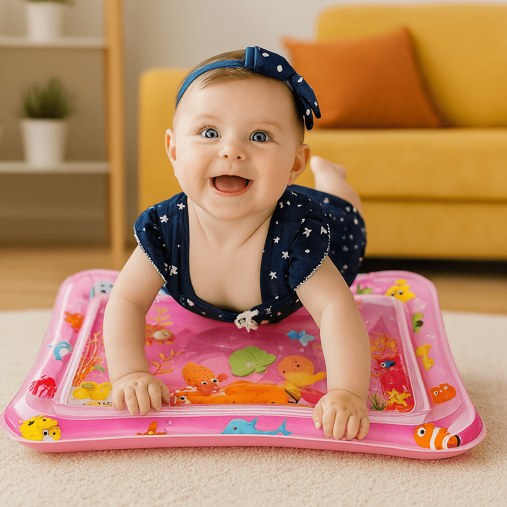 Premium Baby Inflatable Water Tummy Time Mat (Pink) - Toynix