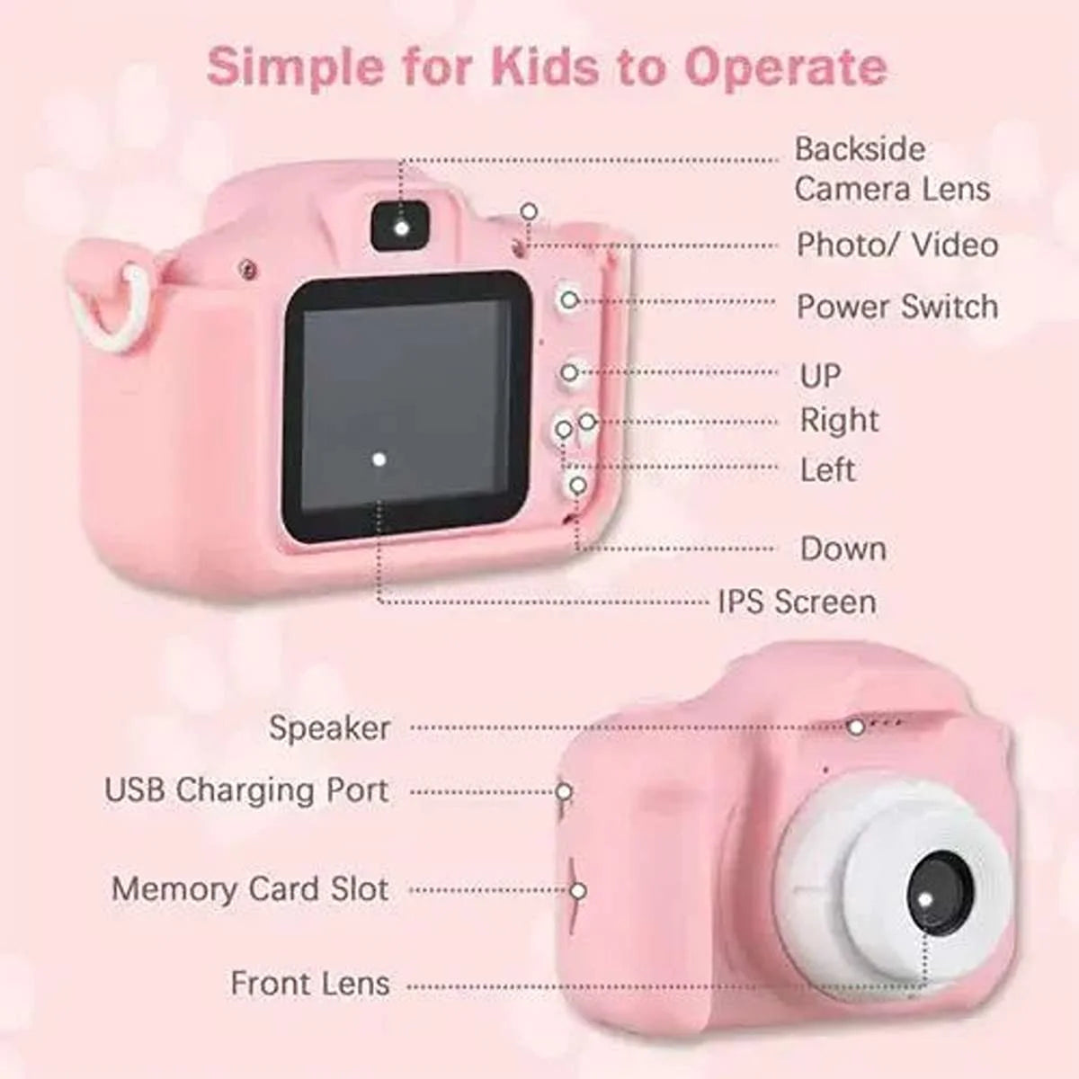 Children Mini Digital HD Camera and Recorder for Kids