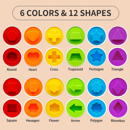 Children's Early Education Multi Shapes Eggs Toy for shape matching