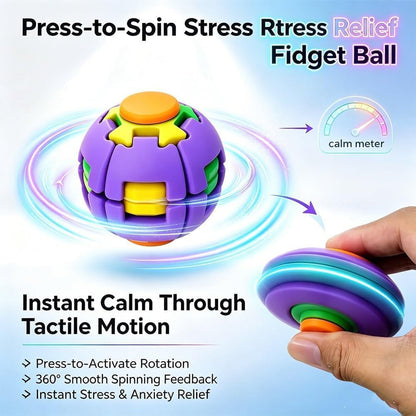 Colorful 3D Printed Press Fidget Spinner Ball (Random Color | 223)