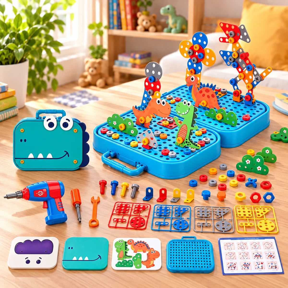 Creative 3D Drill Screw Space Simulation Screw Tool Box