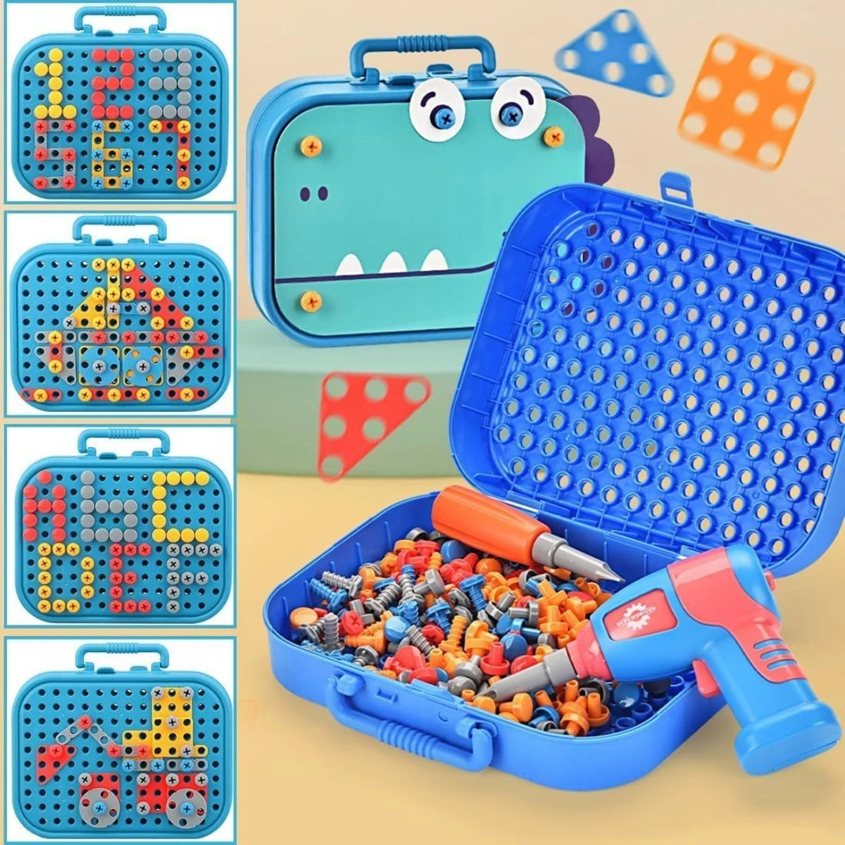 Creative 3D Drill Screw Space Simulation Screw Tool Box