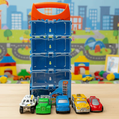 Diecast metal toy cars collection set for kids with colorful miniature vehicles