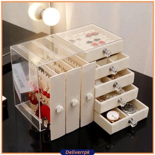 Dustproof Acrylic Jewelry Storage Box - Deliverrpk