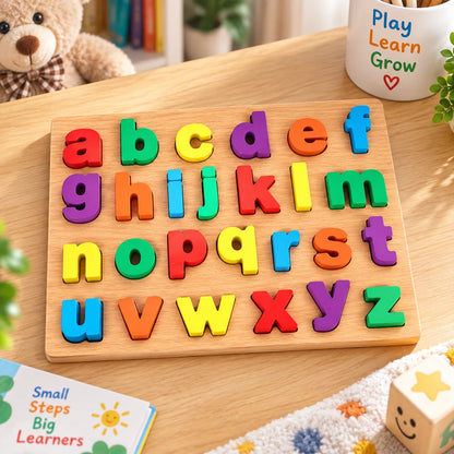 Early Educational wooden Colorful 3D Numbers Shapes and Alphabets 