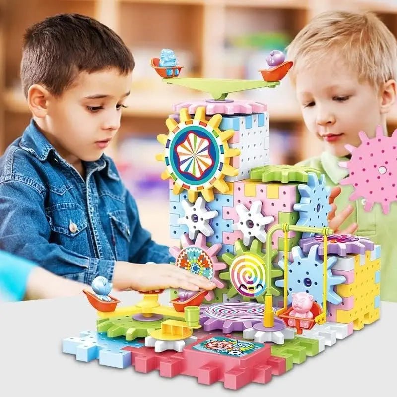 Electric Building Block Gear Toy -