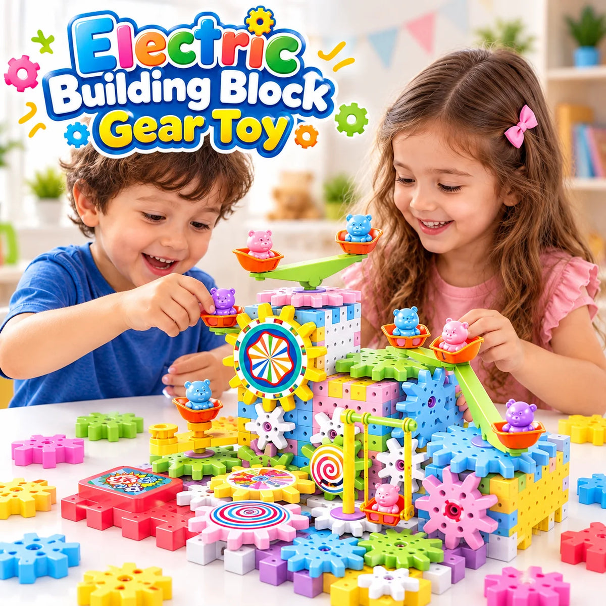 Electric Building Block Gear Toy -deliverrpk