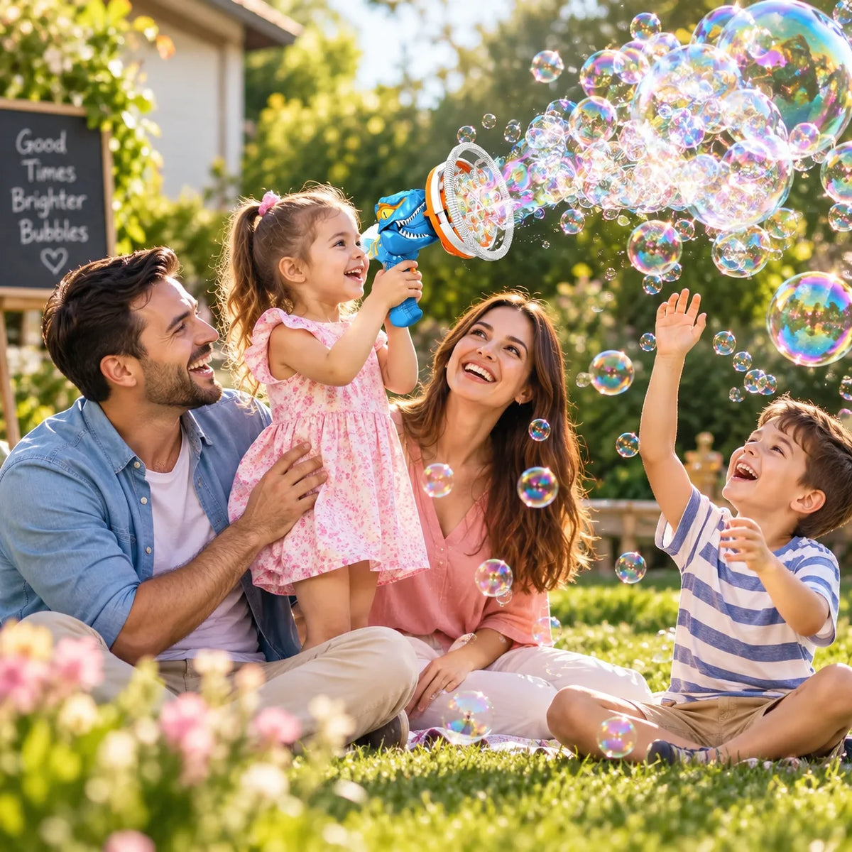 Electric Dinosaur Bubble Maker Gun toy for Kids - deliverrpk