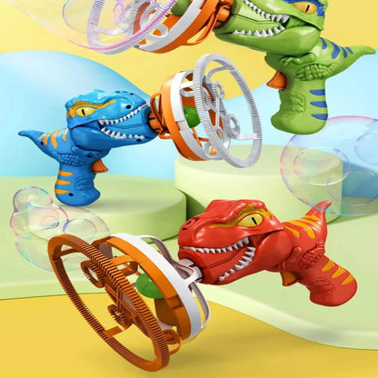 Electric Dinosaur Bubble Maker Gun toy for Kids - deliverrpk