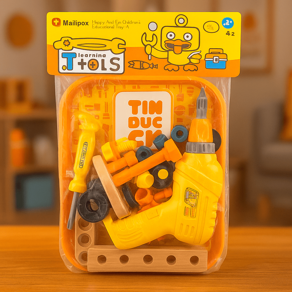 Electric Toy Drill Set for Kids – Battery Operated Pretend Play Tool Kit - deliverrpk
