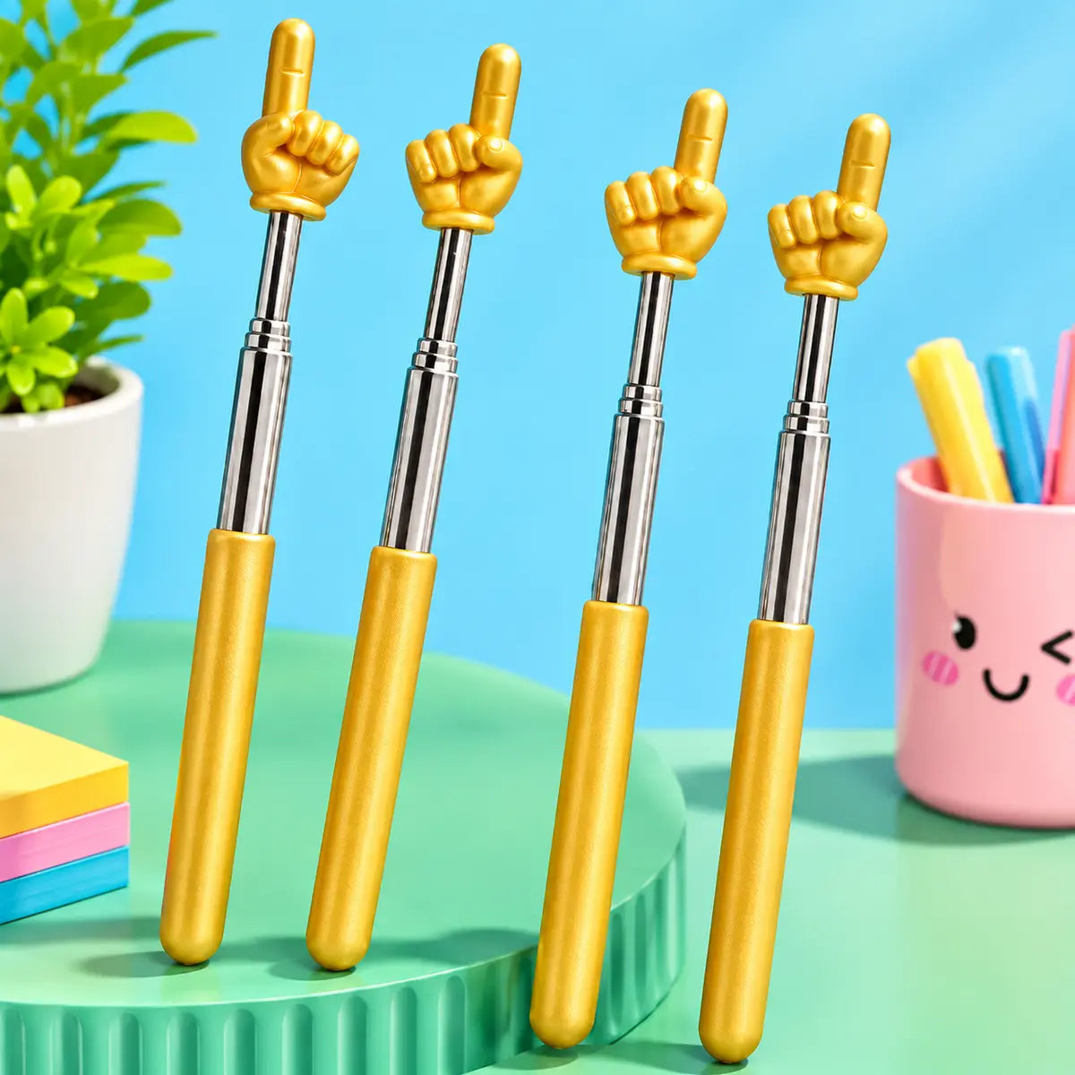 Finger Hand Reading Pointer Stick Extendable Classroom Pointer