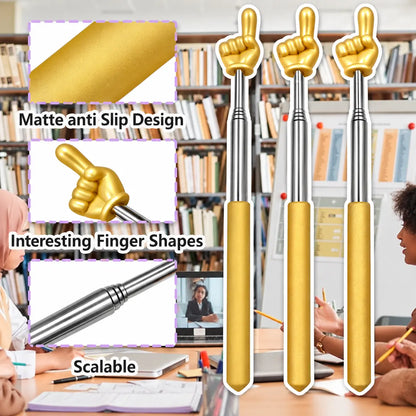 Finger Hand Reading Pointer Stick Extendable Classroom Pointer