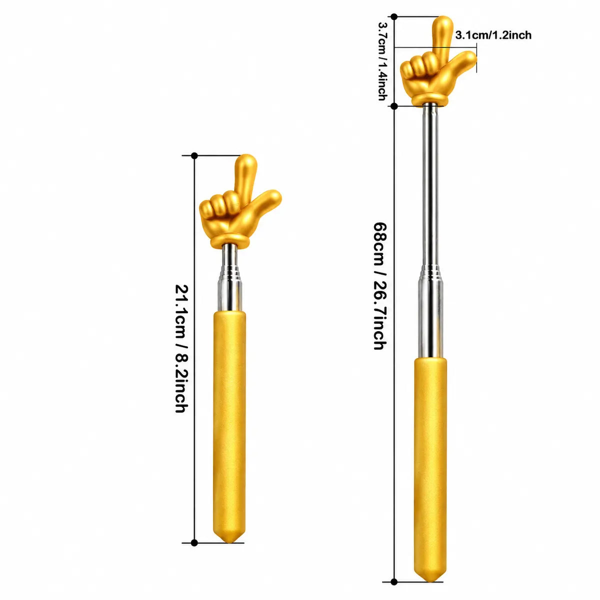 Finger Hand Reading Pointer Stick Extendable Classroom Pointer