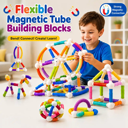 Flexible Magnetic Tube Building Blocks 