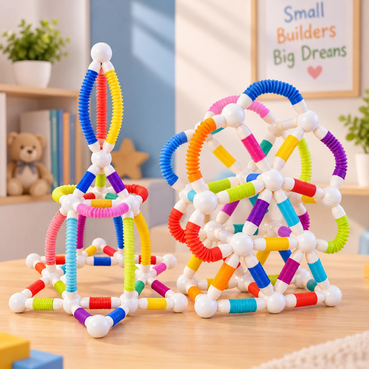 Flexible Magnetic Tube Building Blocks 26pcs for kids creative construction