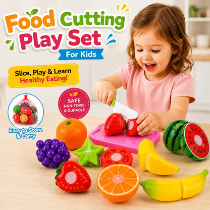 Food Cutting Play Set For Kids (Random Set) -Deliverr