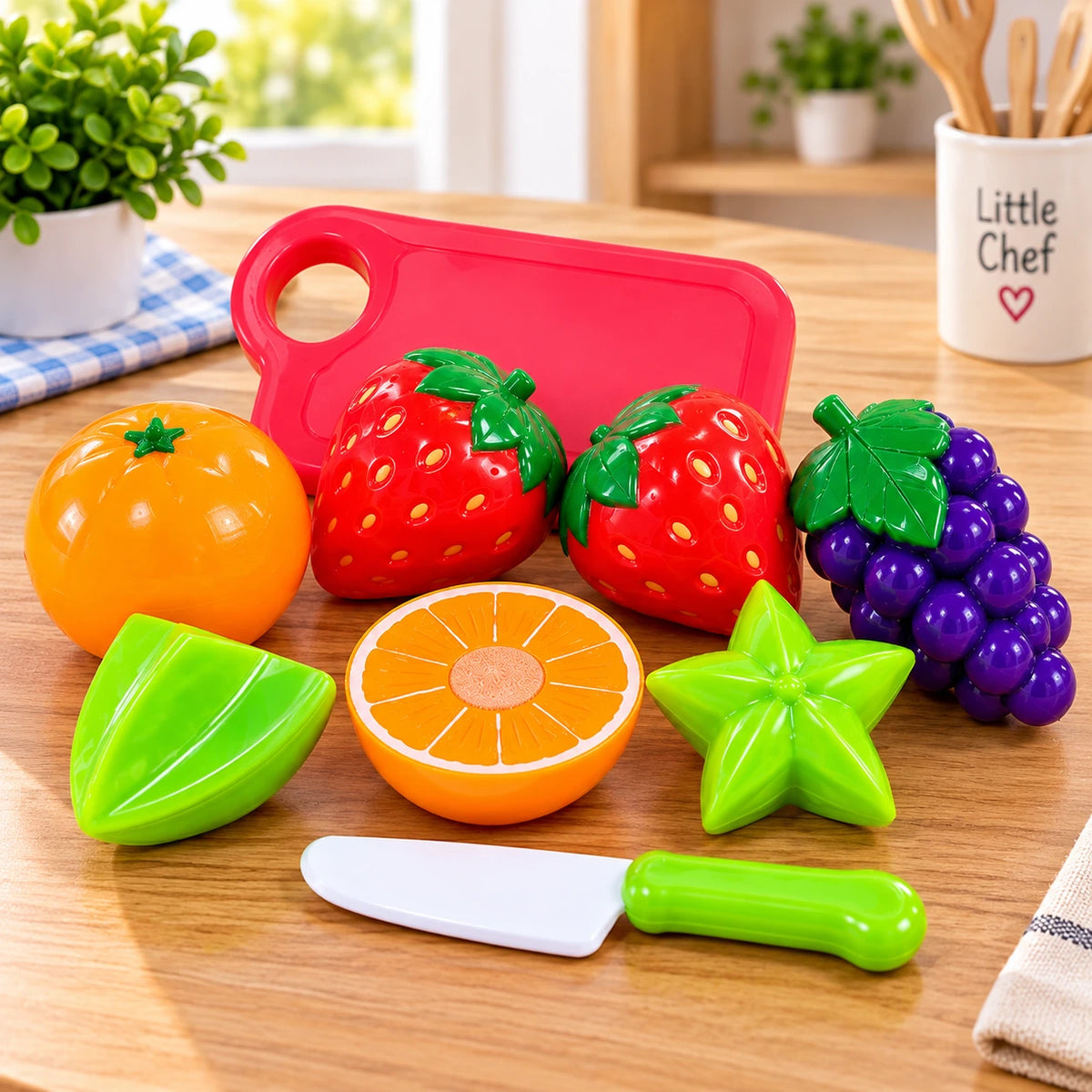 Food Cutting Play Set for Kids random pretend food kitchen toy set