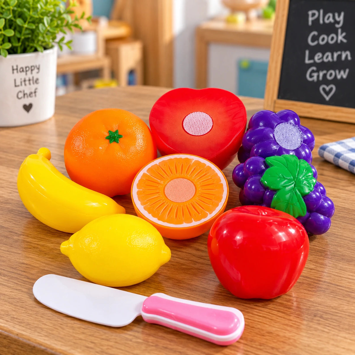 Food Cutting Play Set for Kids random pretend food kitchen toy set
