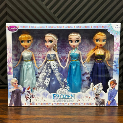 Frozen Dolls - 4 in 1 dolls Elsa Doll Girls Toys Fever Princess 